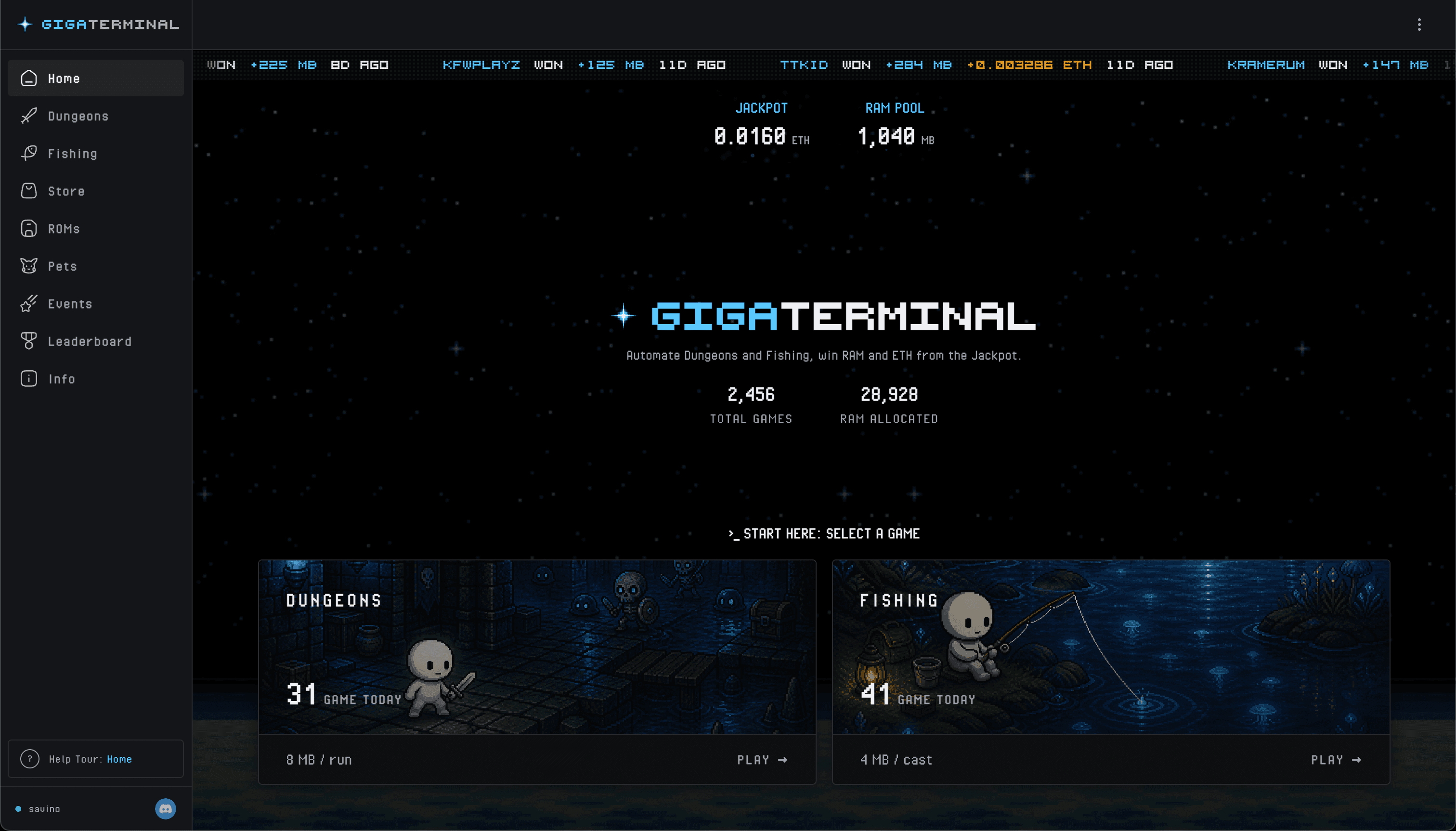 Gigaterminal screenshot